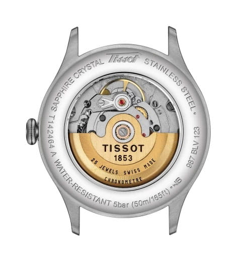 Tissot Tissot Heritage 1938 T142.464.16.062.00  — детали корпуса и кожаный